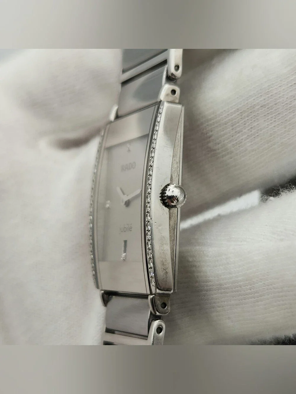 Rado Diastar Jubile Unisex Titanium w/ Diamond Accent Quartz Watch